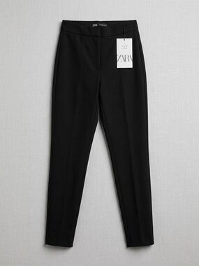 Zara Black Slim Tailored Ponte Pants